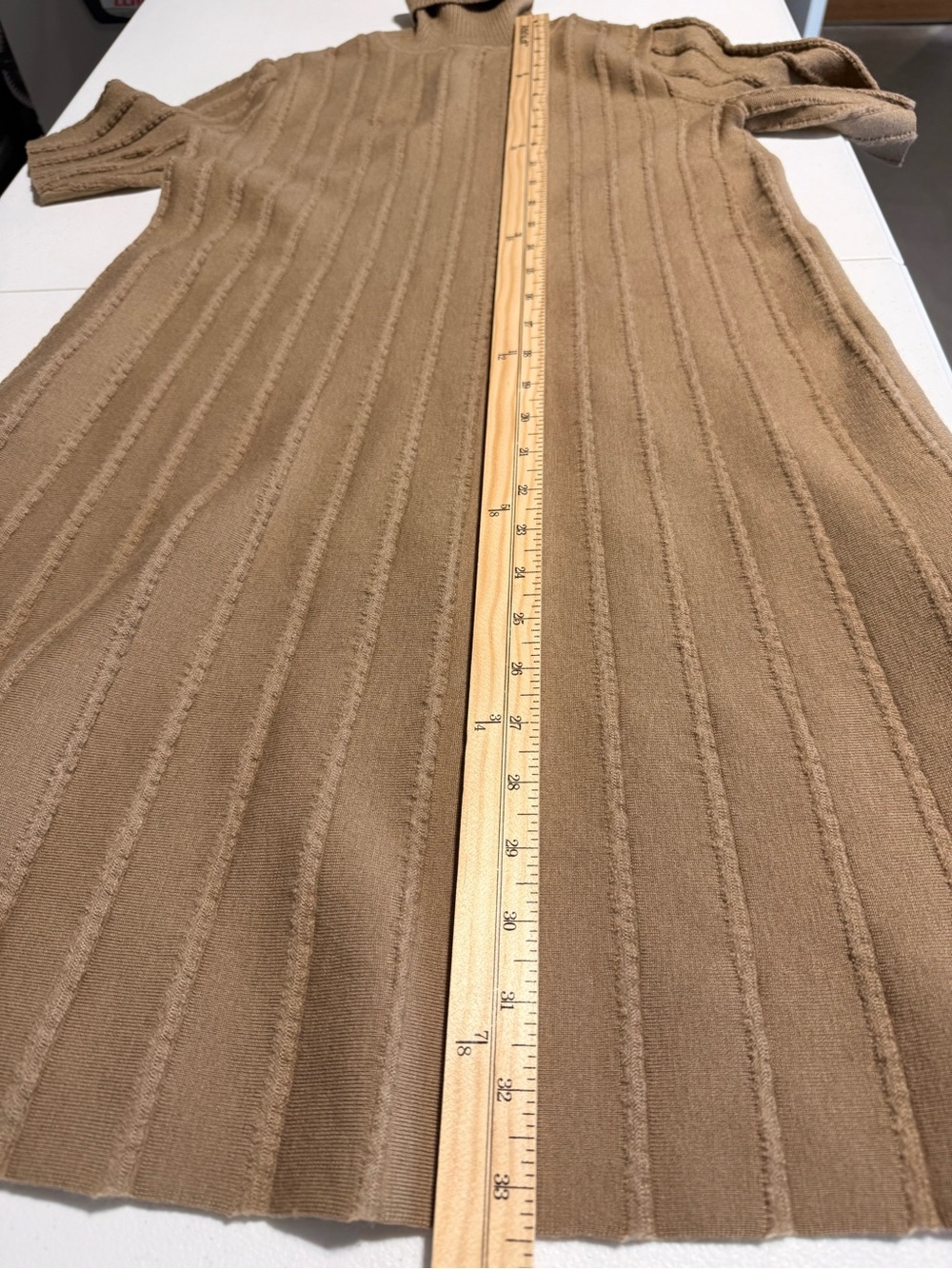 COS Brown Ribbed Turtleneck Mini Dress - Picture 6 of 6